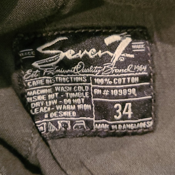 NWT Seven7 Olive Slim Cargo Pants Sz 34 - Picture 6 of 10